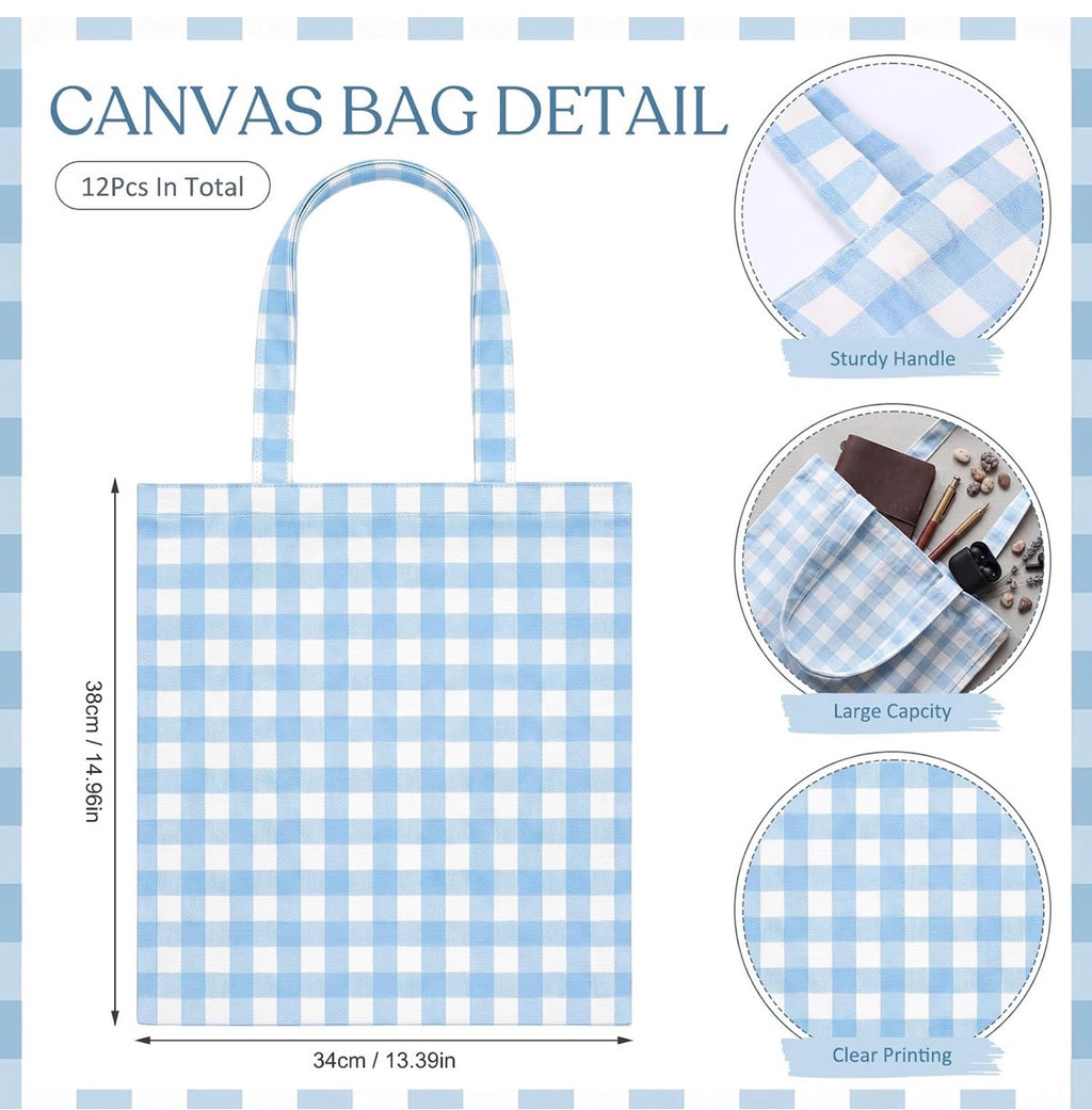 Gingham Tote Bag