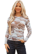 Camo Mesh Top