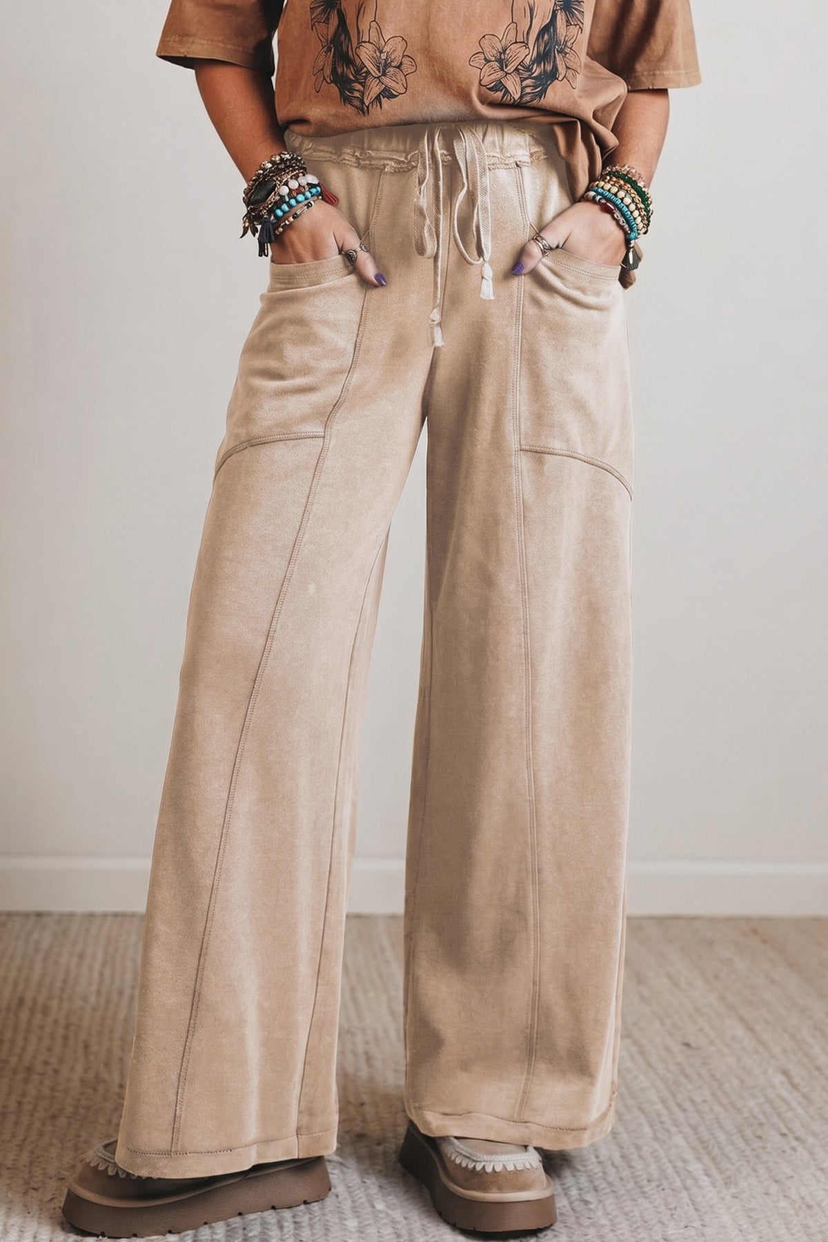 Khaki Mineral Wash Pant