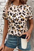 Leopard Print Casual T Shirt