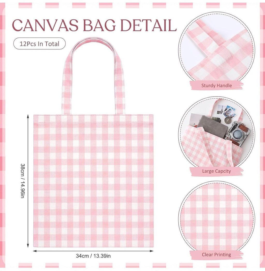 Gingham Tote Bag
