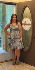 Black Stripe Dress