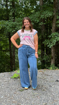 Pink Bow Mama Graphic T Shirt